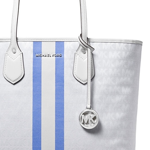 MICHAEL KORS EVA GRCIN BL MLT LG TOTE - Picture 2 of 11